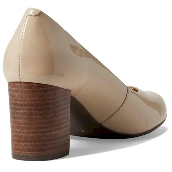Marc Joseph Beige Glossy Heels - Picture 8 of 10
